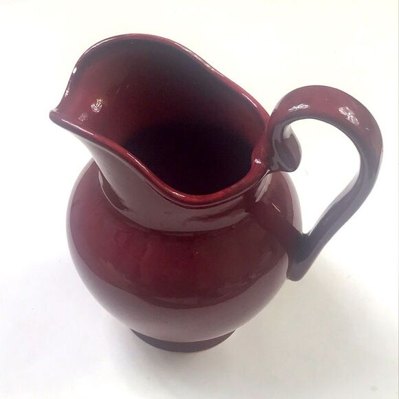 Raleys Burgundy Pitcher - Picture 1 of 9
